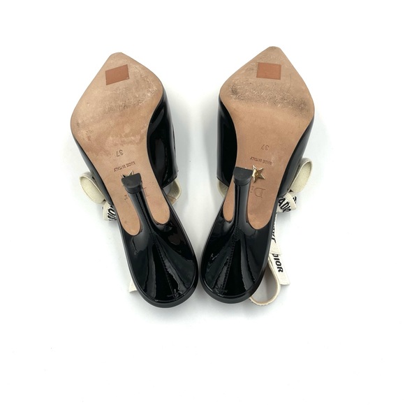 ❤️SOLD❤️Dior J’adior Slingback Pump - Black Patent Calfskin - Picture 12 of 16